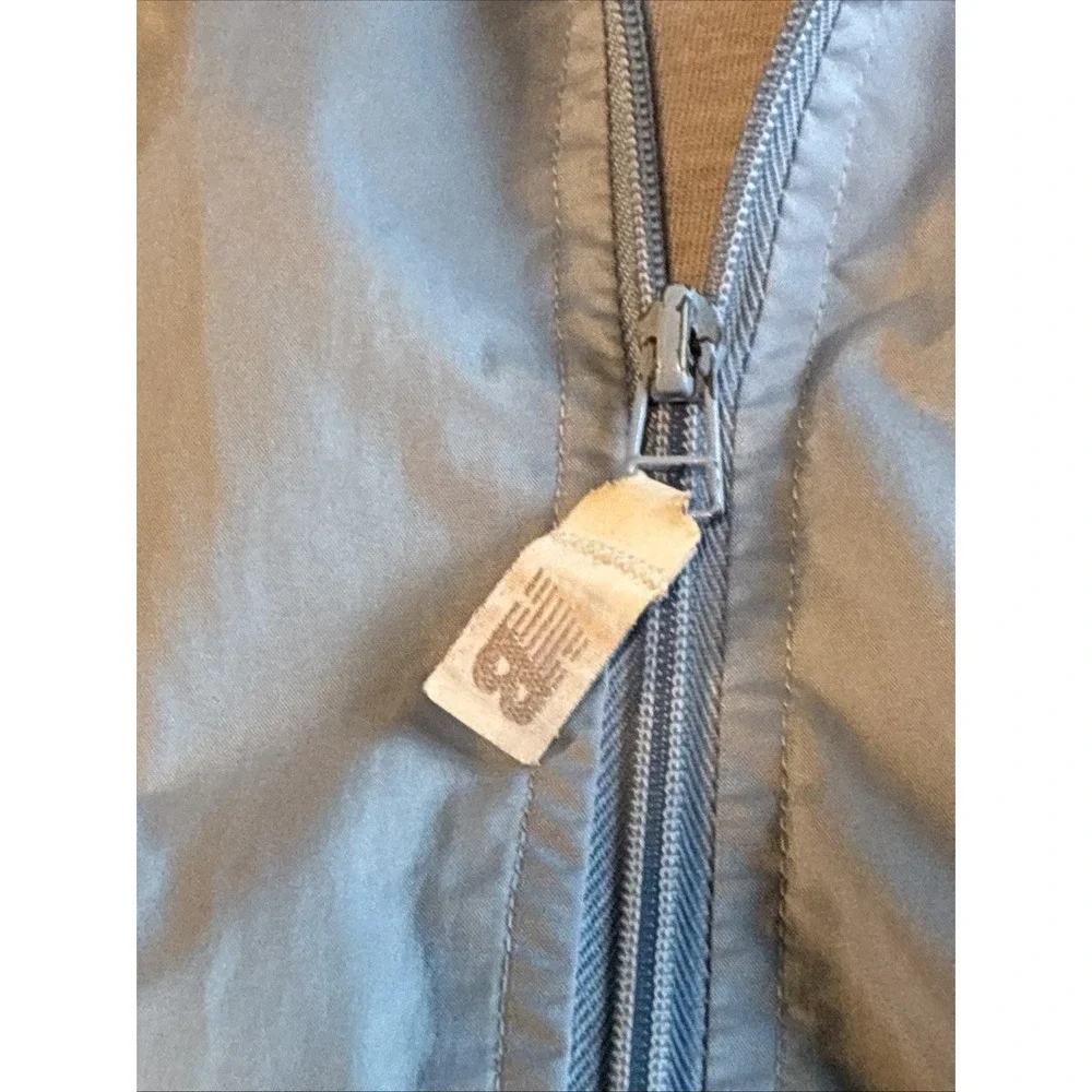 VTG New Balance Men's Jacket XL Baby Blue Windbreaker Retro Color Block Y2K